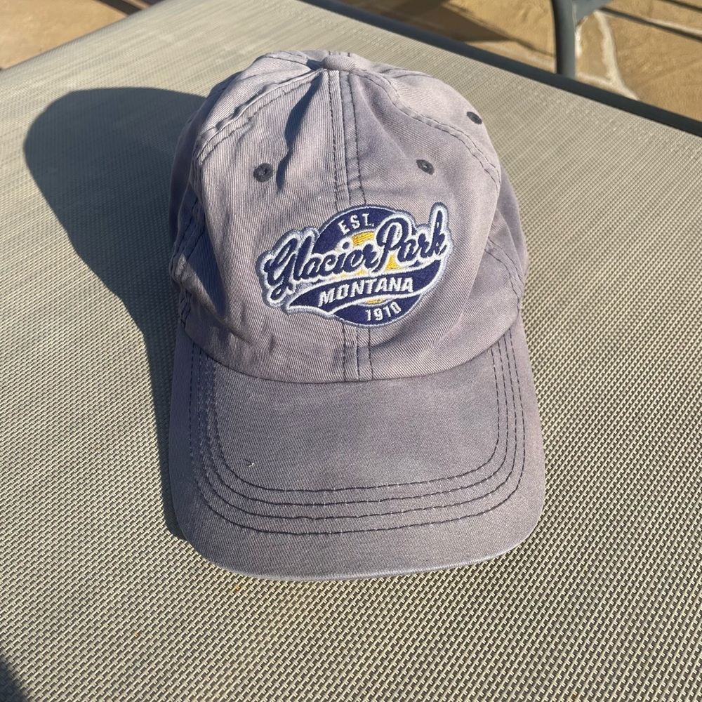 Vintage Ahead Extreme Montana Glacier Park Hat Grey/Blue
